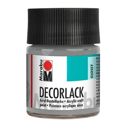 Marabu Acryllack "Decorlack", metallic-silber, 50 ml,im Glas (EAN: 4007751098238)