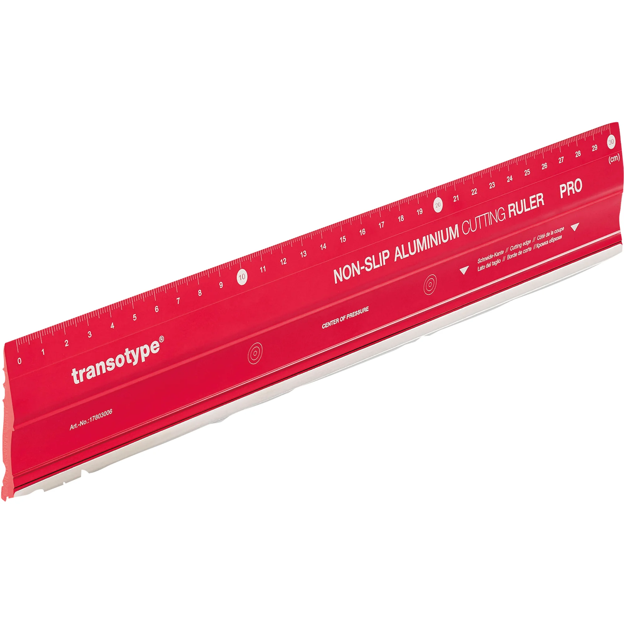 transotype Schneidelineal PRO, aus Aluminium, 300 mm (EAN: 4013695263700)