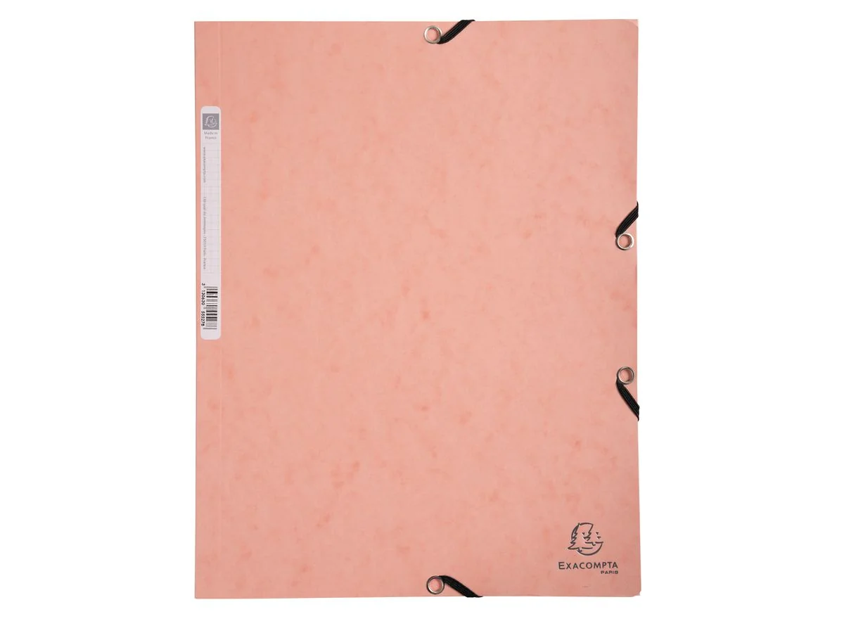 EXACOMPTA Eckspannermappe Aquarel, A4, Karton, korallenrot (EAN: 3130630555278)