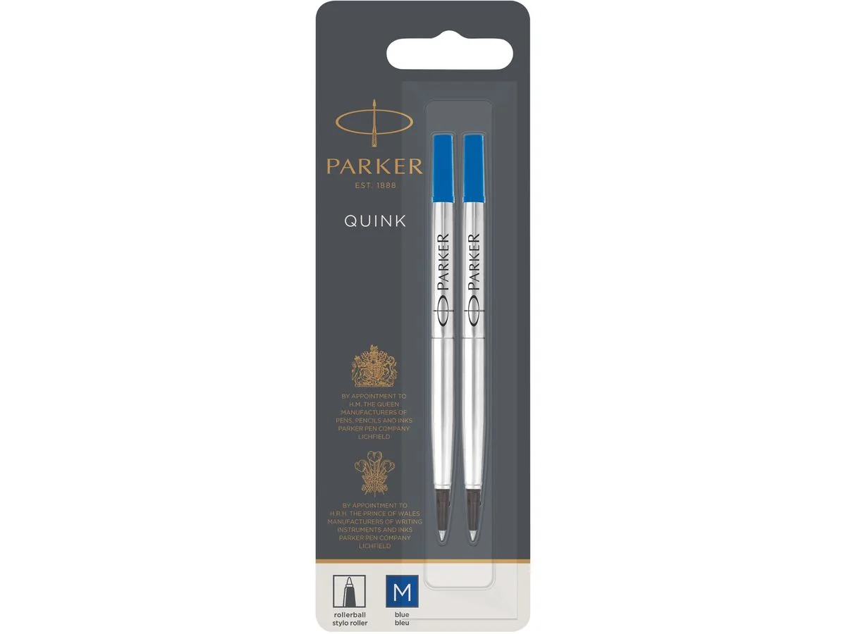 PARKER Rollerballmine QUINK, 0,7 mm, blau, 2er Blister (EAN: 3501179503271)