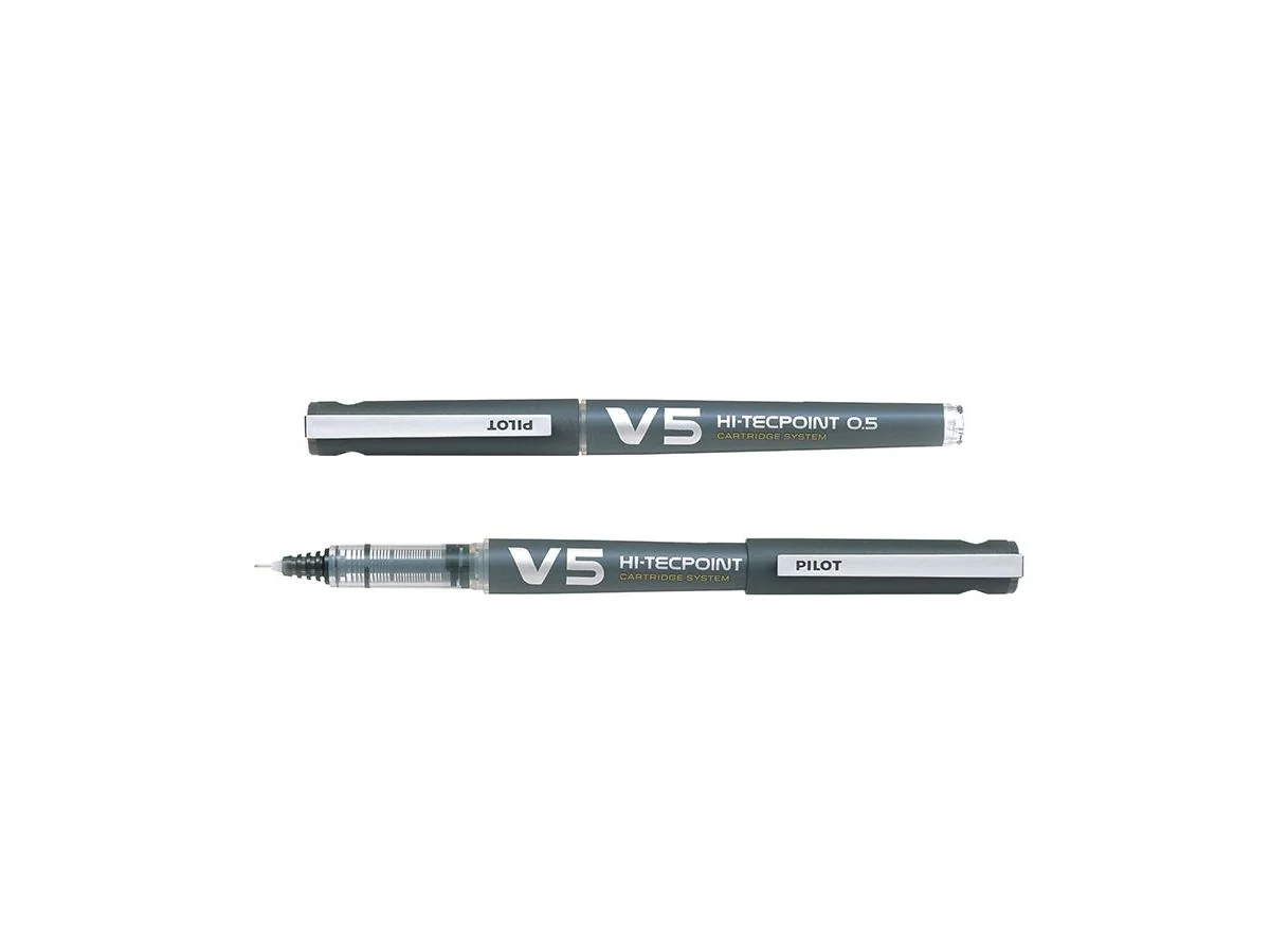 PILOT Tintenroller V5 Hi-Tecpoint, nachfüllbar, schwarz (EAN: 4902505442780)