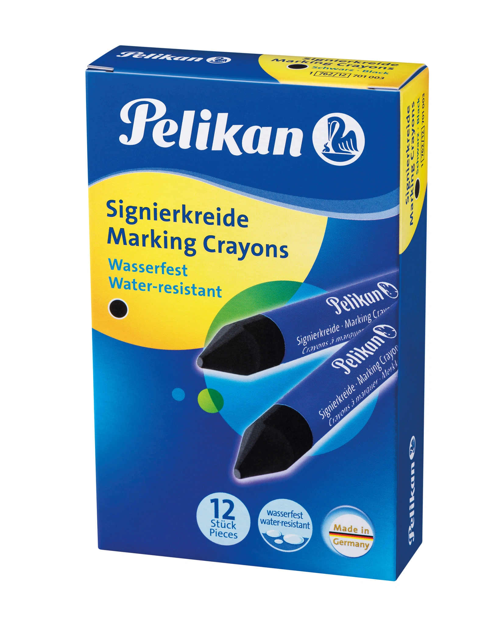 Pelikan Signierkreide 762, schwarz, Durchmesser: 13,5 mm (EAN: 4012700701008)