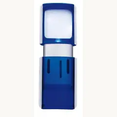 WEDO Rechtecklupe mit LED-Beleuchtung, transluzent-blau (EAN: 4003801794075)