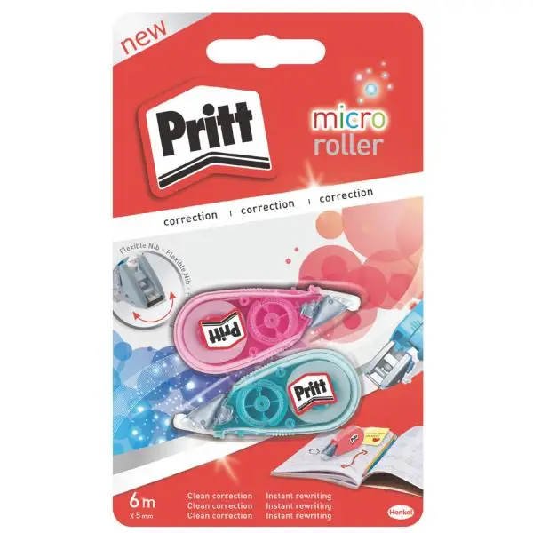 Pritt Korrekturroller Micro Roller, 2er Blisterkarte (EAN: 4015000435253)