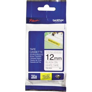 brother TZe-Tape TZe-S231 Schriftband extra stark, (EAN: 4977766695596)