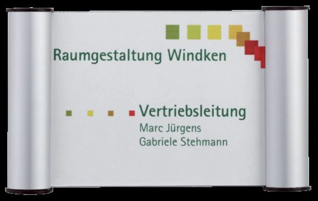 FRANKEN Türschild Clip, 180 x 115 mm - A6, silber (EAN: 4016946186902)