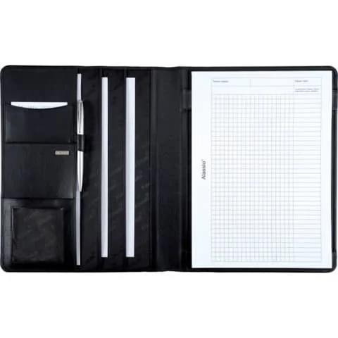 Alassio Schreibmappe "CREMONA", A4, Nappa-Leder, schwarz (EAN: 4021068430062)