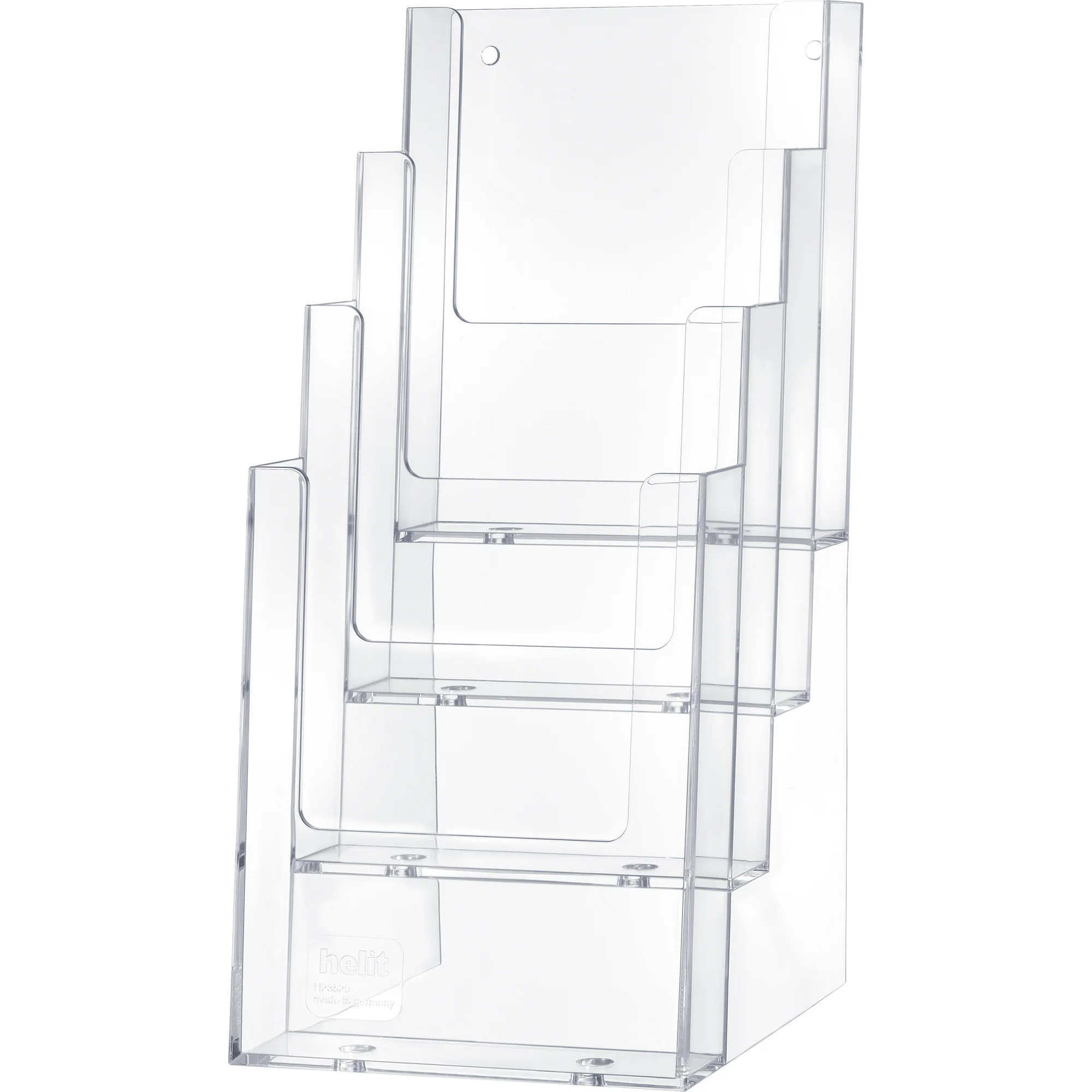 helit Tisch-Prospekthalter "the helpdesk", 1/3 DIN A4 hoch (EAN: 4012086001259)