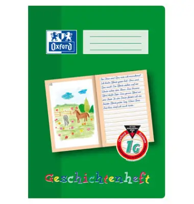 Oxford Geschichtenheft, DIN A4, Lineatur: 1 G / 1. Schuljahr (EAN: 4006144958340)