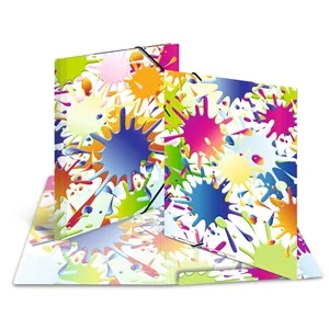 HERMA Eckspannermappe "Farbklekse", aus Karton, DIN A3 (EAN: 4008705192934)