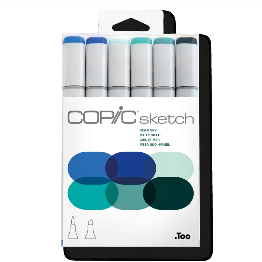 COPIC Marker sketch, 6er Set "Sea & Sky" (EAN: 4511338052631)
