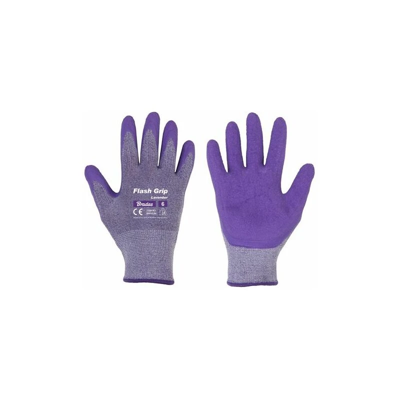 Bradas Damen-Arbeitshandschuh Flash Grip Lavender, S (EAN: 5907544435914)