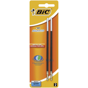 BIC Kugelschreiber-Minen Atlantis Classic, schwarz, M (EAN: 3086123259447)