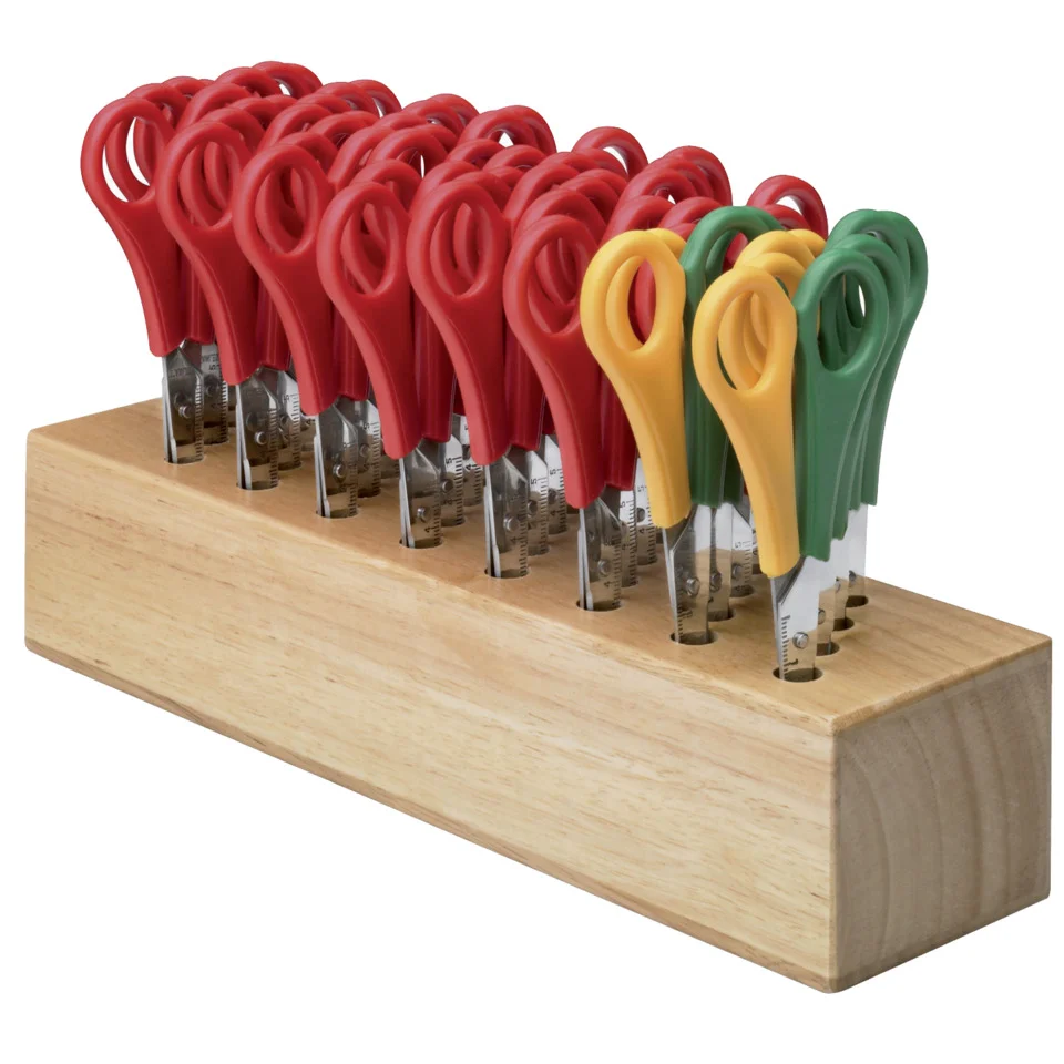 WESTCOTT Scherenblock, aus Holz, bestückt, inkl. 32 Scheren (EAN: 4027521112018)