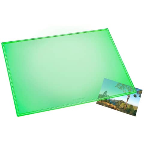 Läufer Schreibunterlage DURELLA TRANSLUZENT NEON, grün (EAN: 4006677326289)