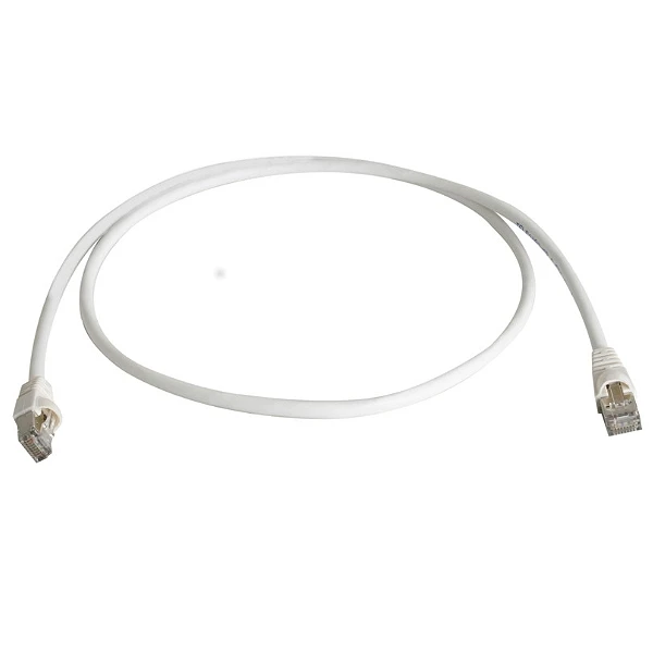 Telegärtner Patchkabel, Kat.6A (tief), S/FTP, 1,0 m, weiß (EAN: 4018359306304)