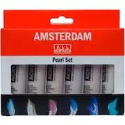 ROYAL TALENS Acrylfarbe AMSTERDAM Pearl, 6 x 20 ml (EAN: 8712079398798)