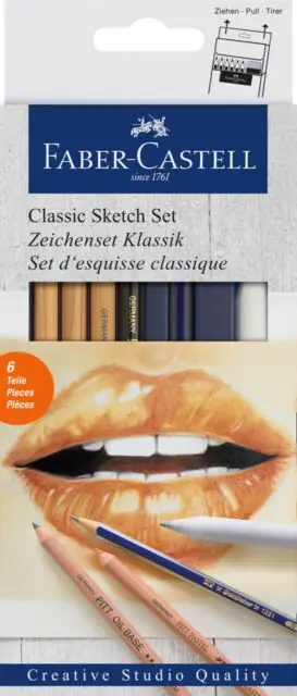 FABER-CASTELL Zeichenset KLASSIK, 6-teilig (EAN: 4005401140047)