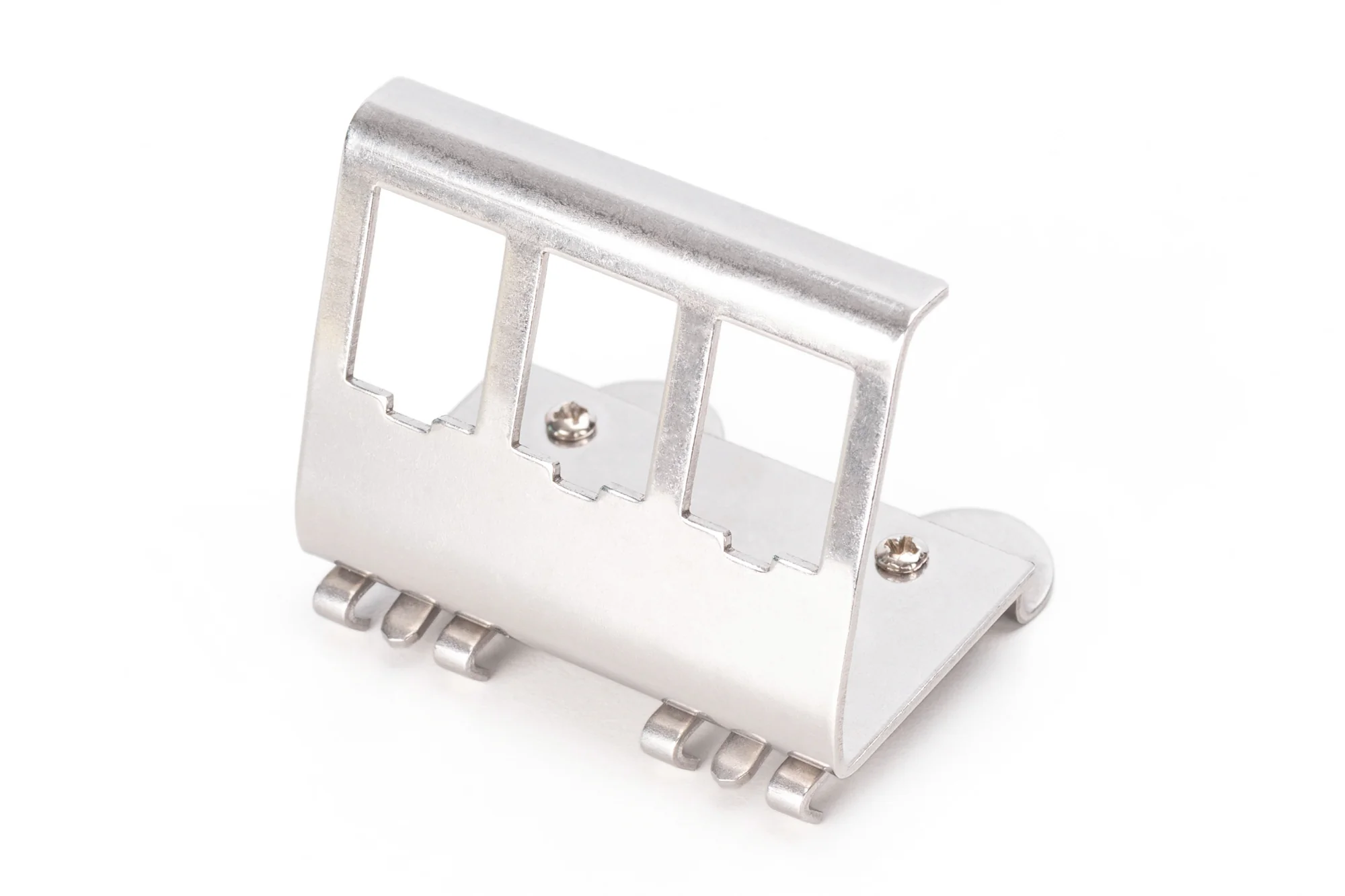 DIGITUS Hutschienenadapter für 3x Keystone Modul, Edelstahl (EAN: 4016032498377)