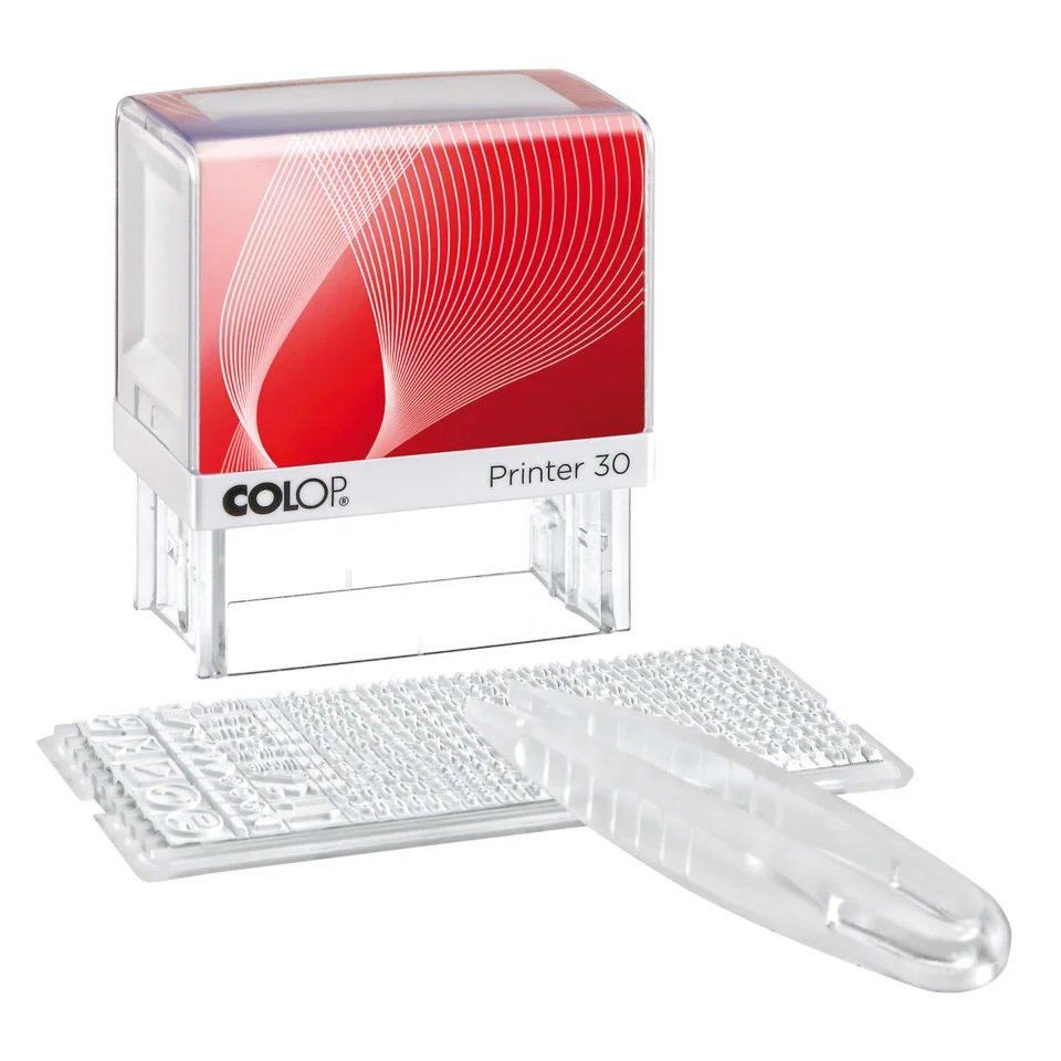 COLOP Textstempelautomat "DIY Sets" Printer 30/1 Set, weiß (EAN: 9004362393573)