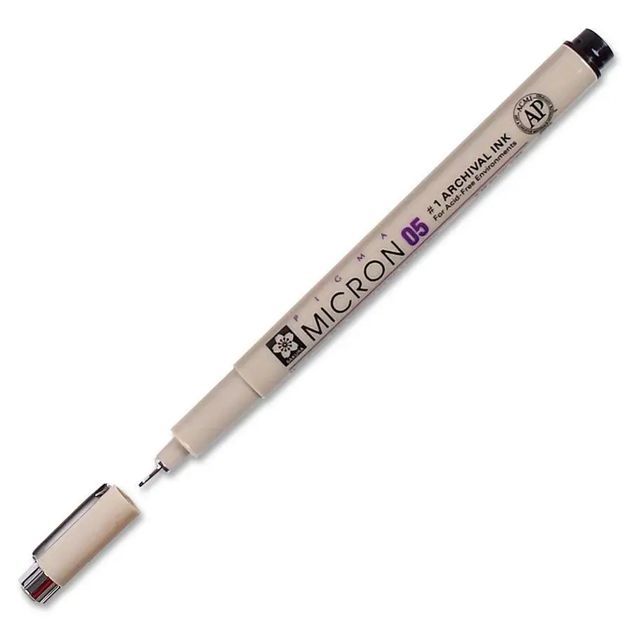 SAKURA Fineliner PIGMA MICRON 05, schwarz (EAN: 0084511306448)