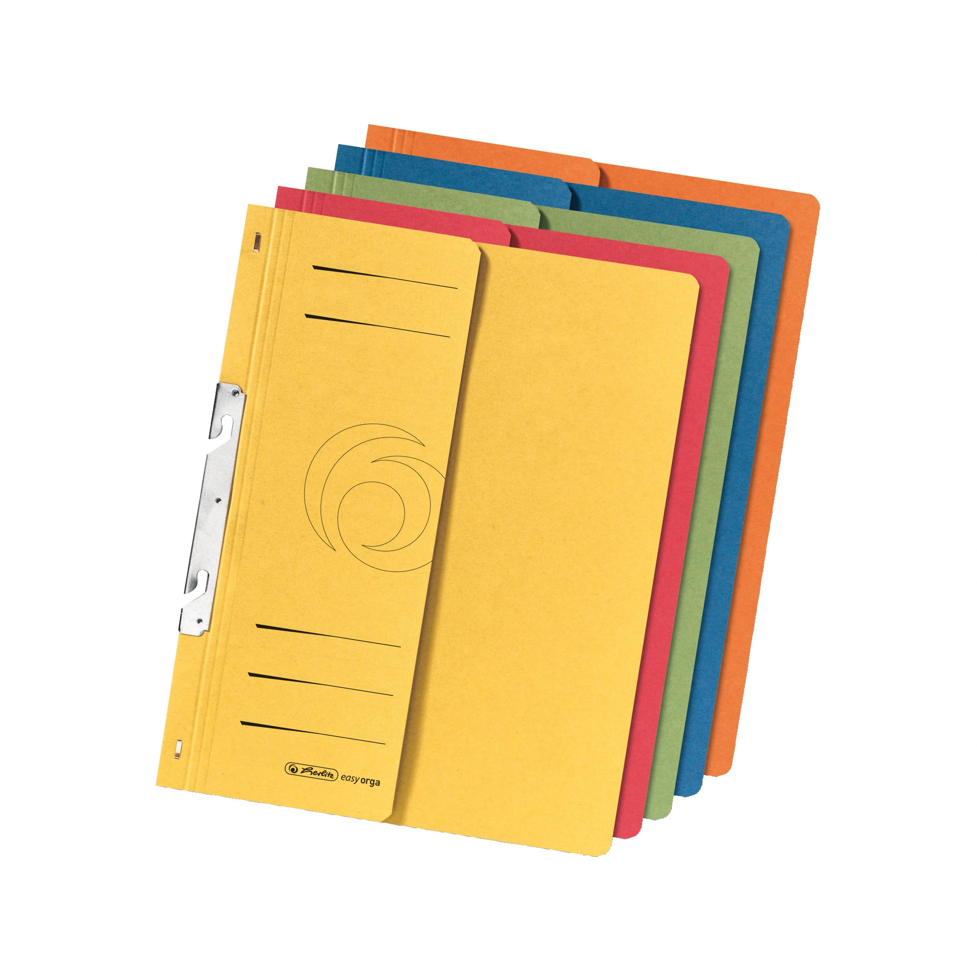 herlitz Einhakhefter,DIN A4, kaufmännische Heftung, sortiert, gelb, rot, grün, blau, orange (EAN: 4008115976056)