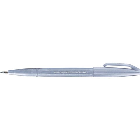 PentelArts Faserschreiber Brush Sign Pen SES15, blaugrau (EAN: 4902506365095)