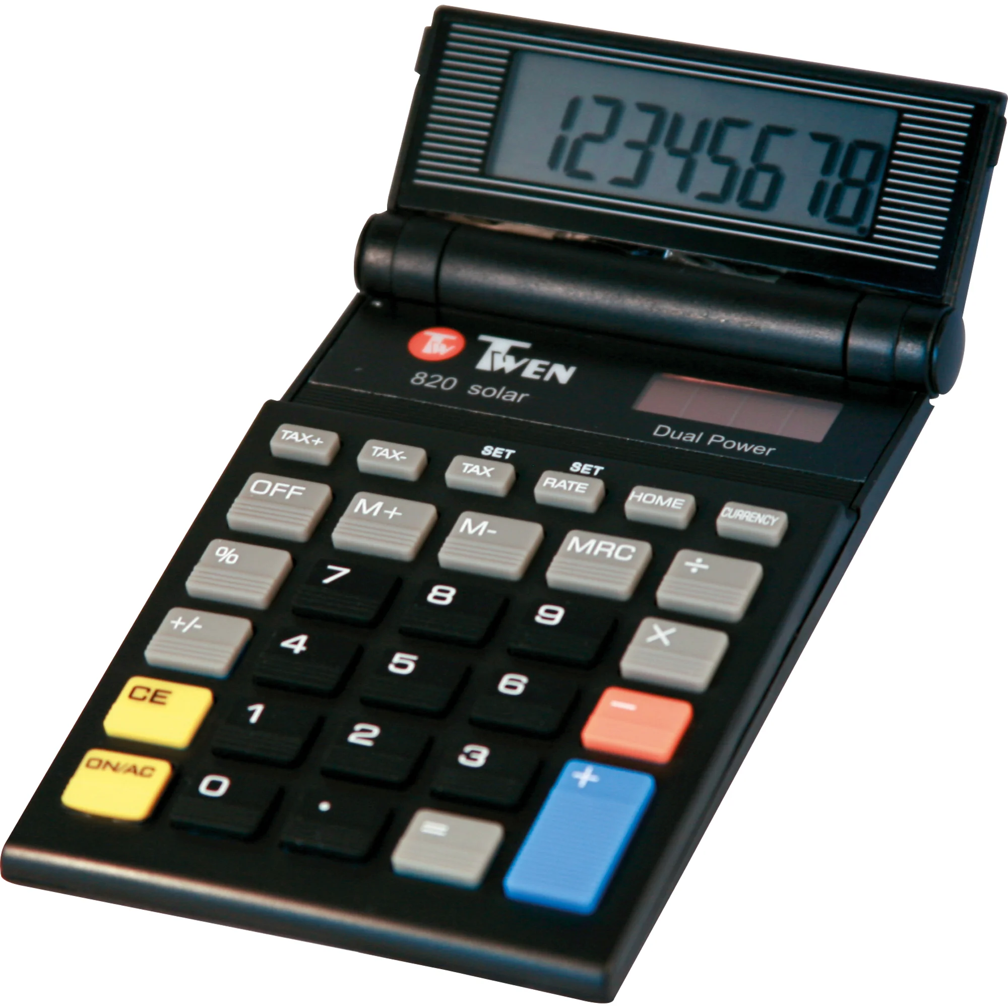 TWEN Taschenrechner 820 Solar, schwarz (EAN: 4025999800192)