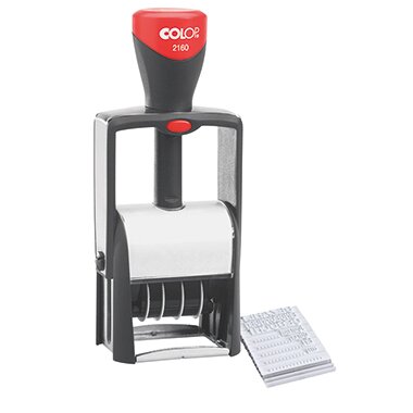 COLOP Stativ-Lagertext-/Datumstempel-Set 2160/RL Set (EAN: 9004362408772)