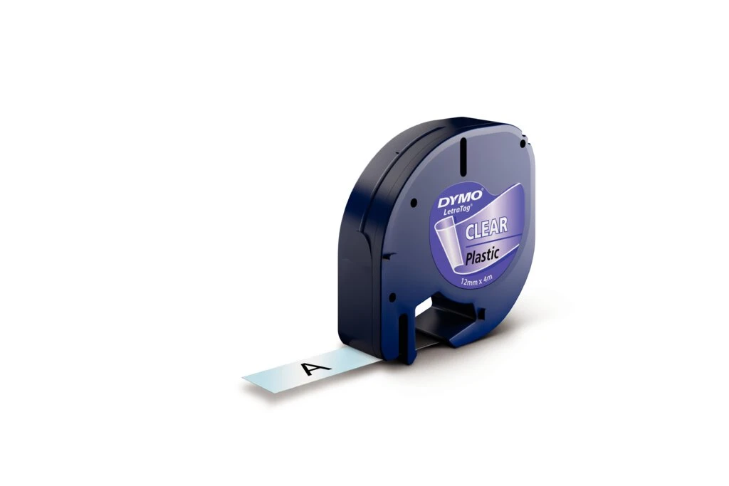 DYMO LetraTag Schriftbandkassette, Kunststoff, 12 mm x 4 m (EAN: 5411313122672)