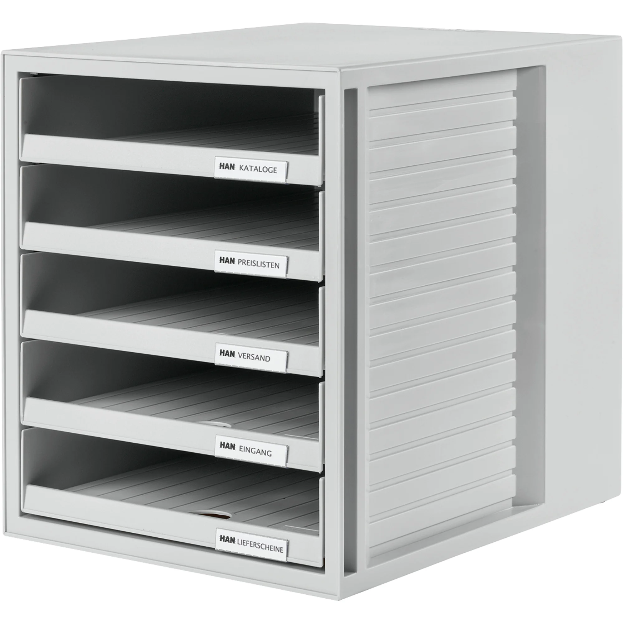 HAN Schubladenbox SCHRANK-SET, 5 offene Schübe, lichtgrau (EAN: 4012473140158)