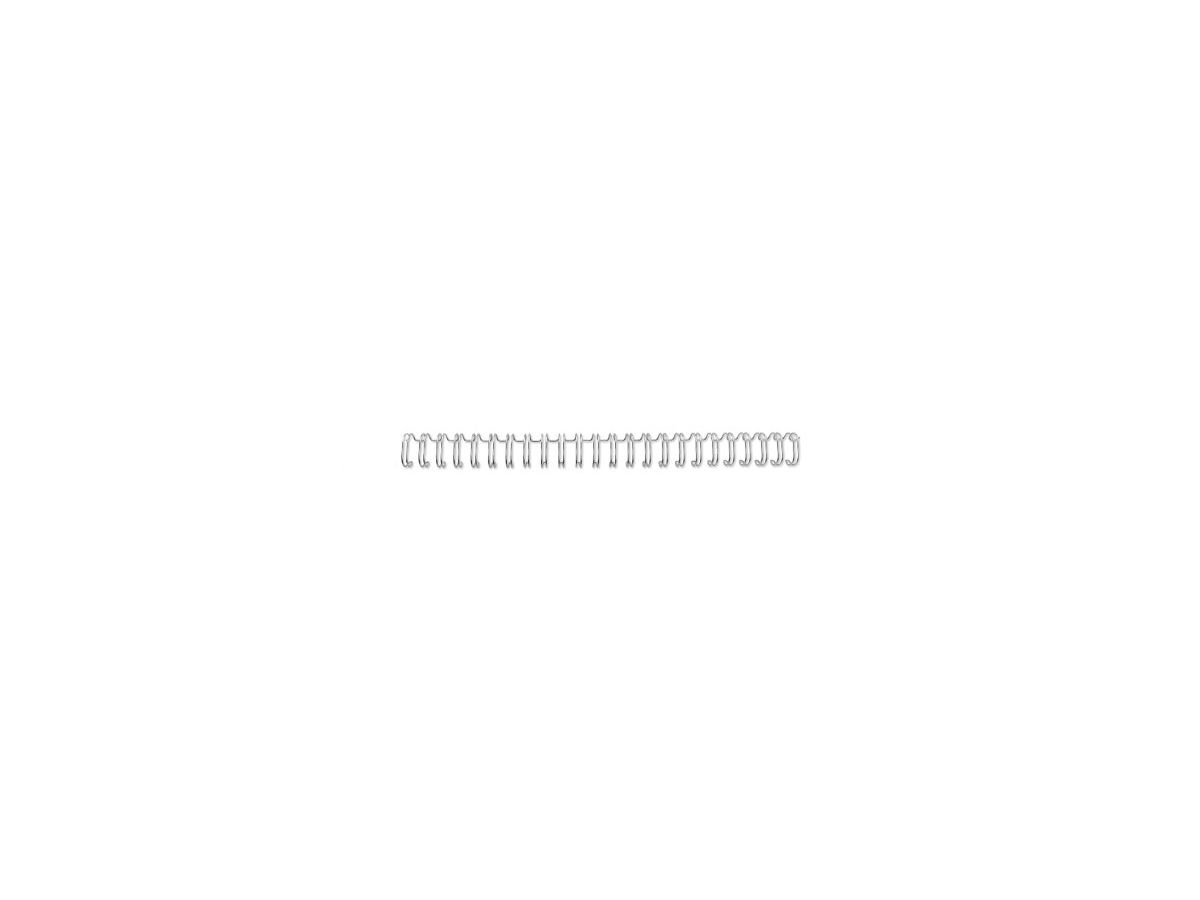 GBC Drahtbinderücken WireBind 8,0 mm, A5, 24-Ringe, silber (EAN: 5028252002783)