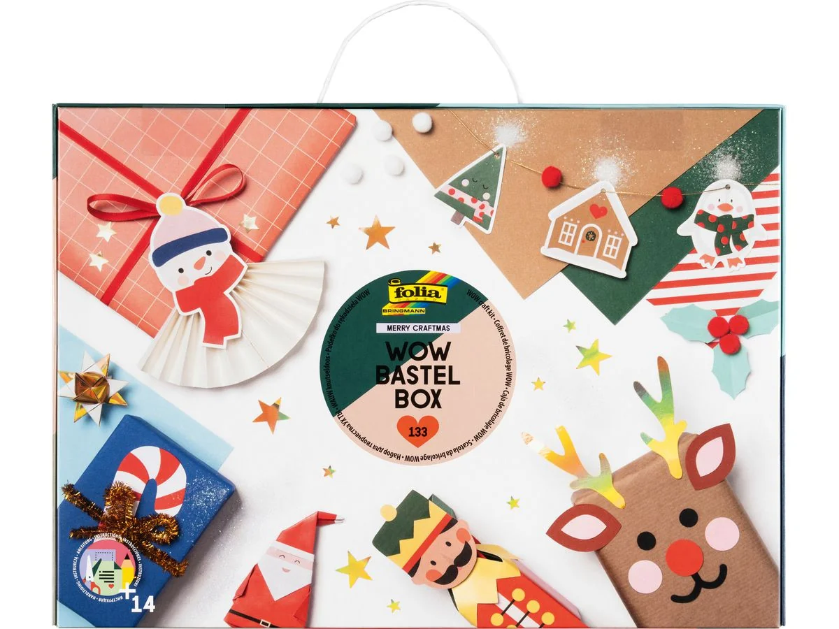 folia WOW Weihnachts-Bastelkoffer MERRY CRAFTMAS, 133 Teile (EAN: 4001868127362)