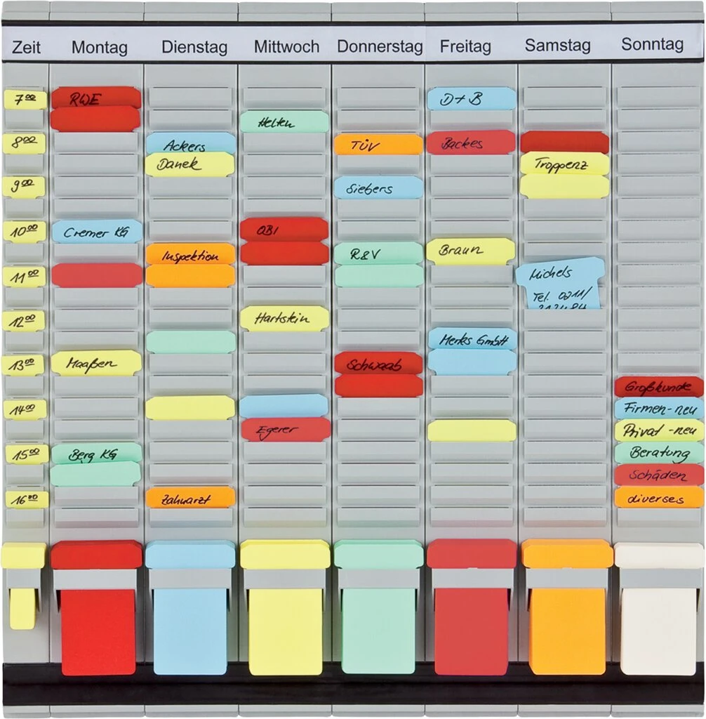 FRANKEN T-Kartentafel "OfficePlaner", 7 Module, 490 x 473 mm (EAN: 4016946201513)