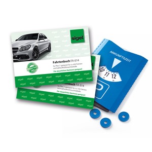 sigel Formularbuch "Fahrtenbuch Pkw" mit GRATIS Parkscheibe (EAN: 4004360894534)
