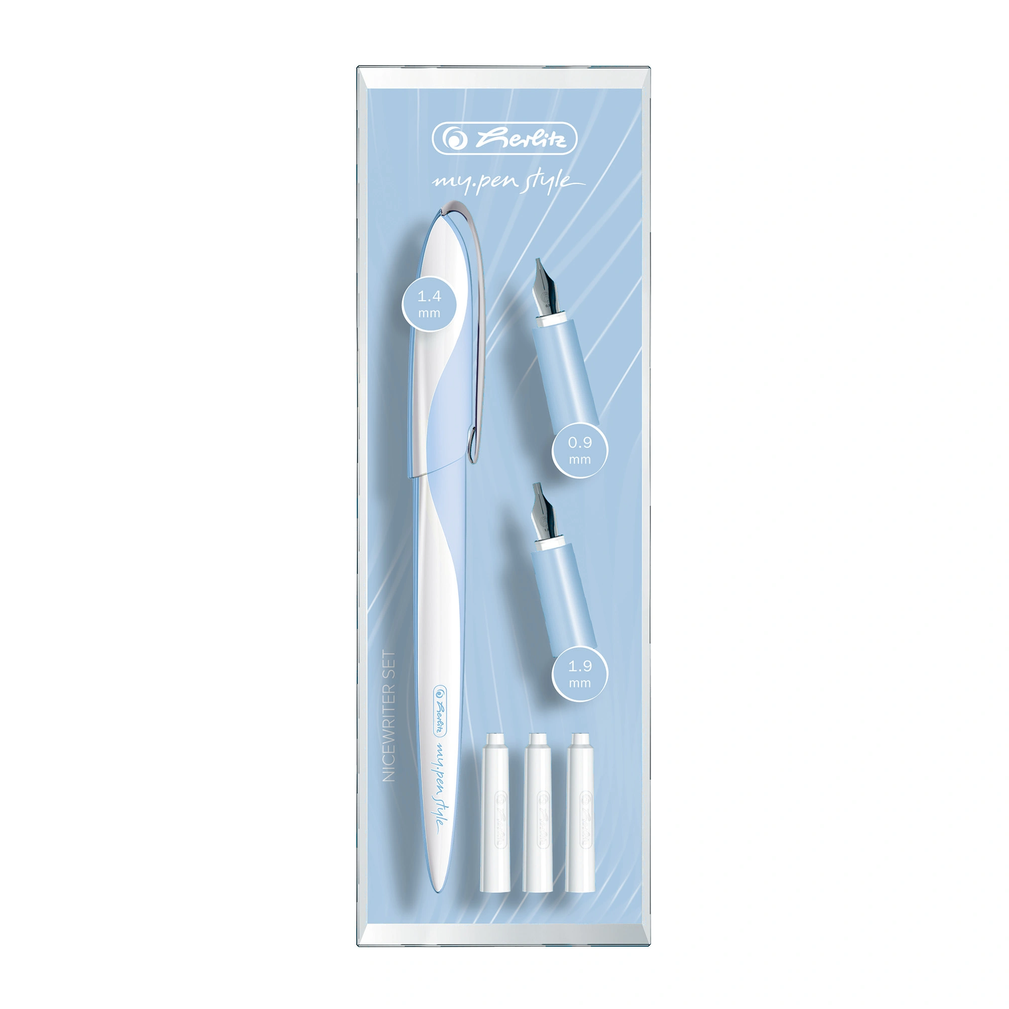 herlitz Kalligraphie-Set my.pen Nicewriter "Light Blue" (EAN: 4008110492919)