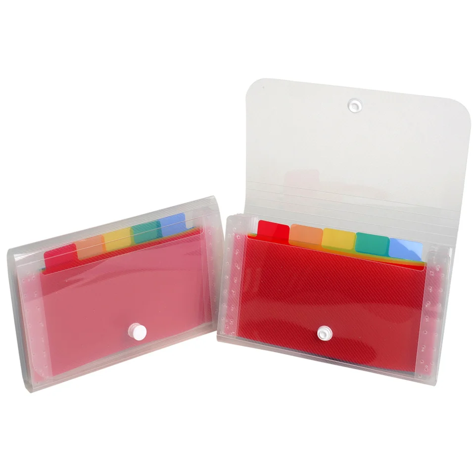 EXACOMPTA Fächertasche Crystal, 6 Fächer, transparent (EAN: 3130630554981)