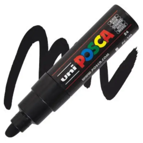 POSCA Pigmentmarker PC-7M, schwarz (EAN: 4902778228395)