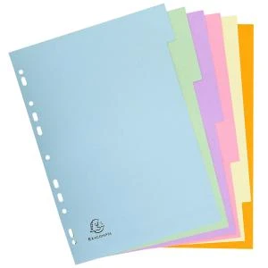 EXACOMPTA Karton-Register, DIN A4, 5-teilig (EAN: 3130630016052)
