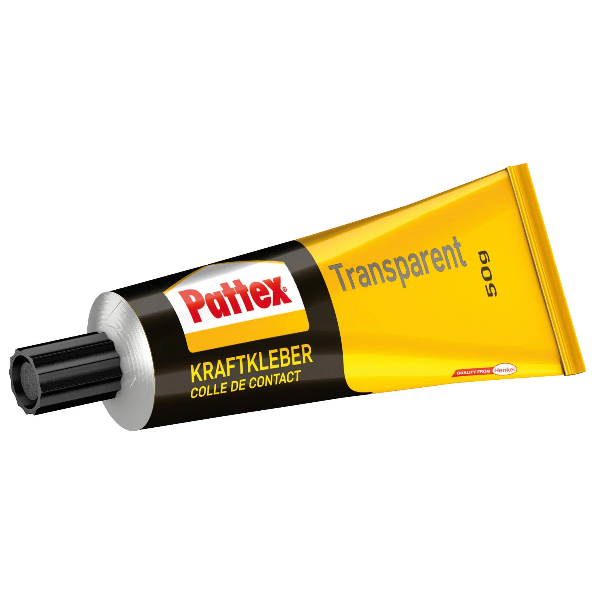 Pattex Kraftkleber Transparent, lösemittelhaltig, 50 g Tube (EAN: 4015000073615)