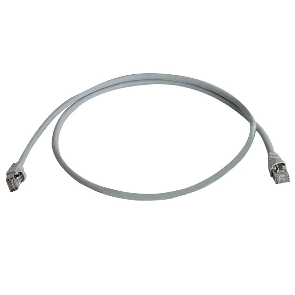 Telegärtner Patchkabel, Kat.6A (tief), S/FTP, 5,0 m, grau (EAN: 4018359286606)