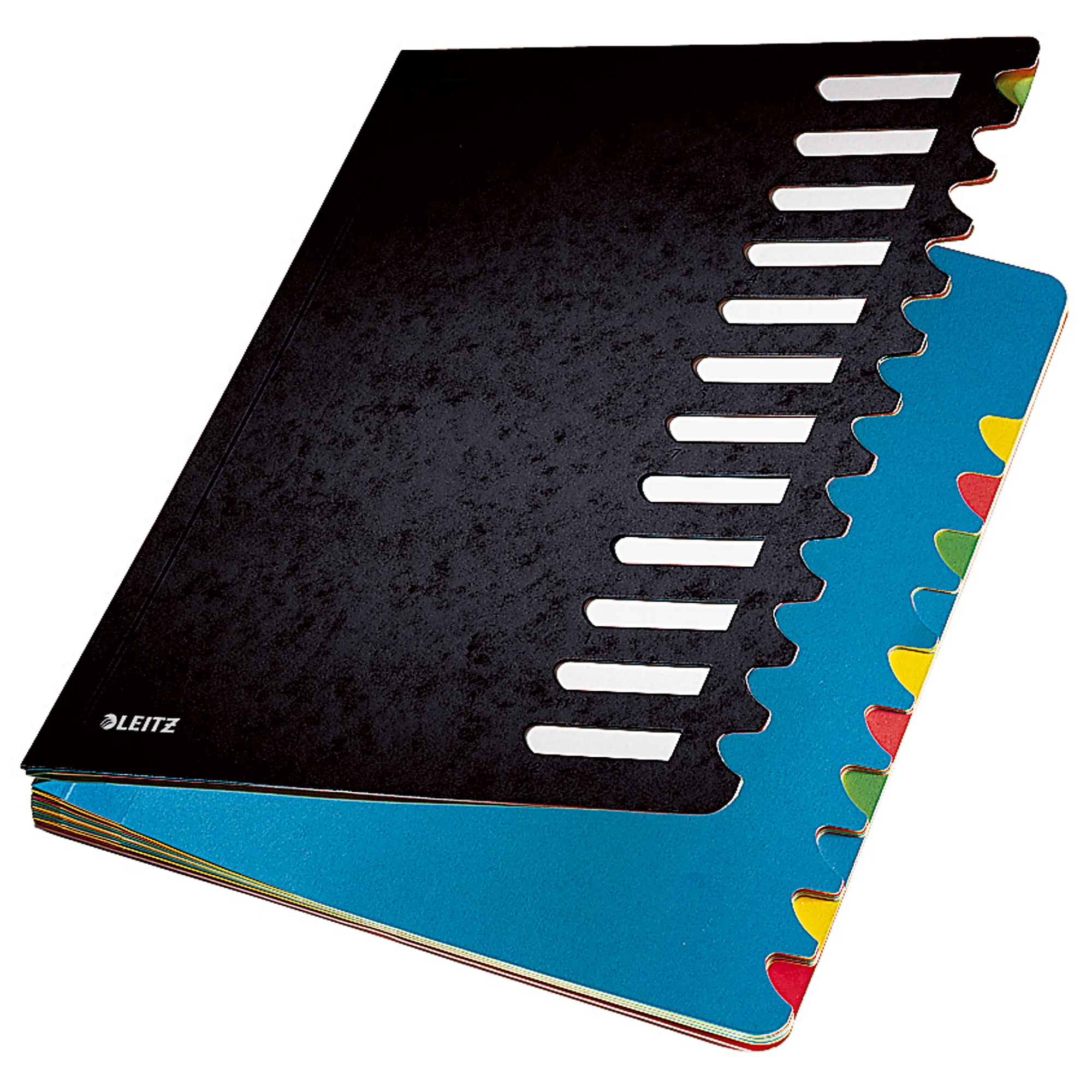 LEITZ Pultordner Deskorganizer Color, A4, 1-12, schwarz (EAN: 4002432341054)
