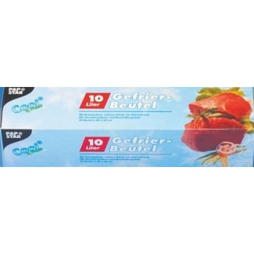 STARPAK Gefrierbeutel 10 Liter, 600 x 400 mm, transparent (EAN: 4002911141793)