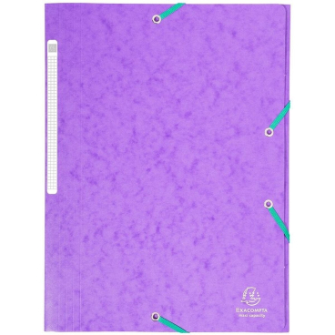 EXACOMPTA Eckspannermappe, DIN A4, Karton, violett (EAN: 3141871501719)