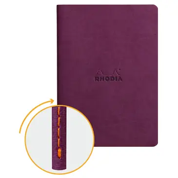 RHODIA Notizheft RHODIARAMA, DIN A5, liniert, violett (EAN: 3037921164105)