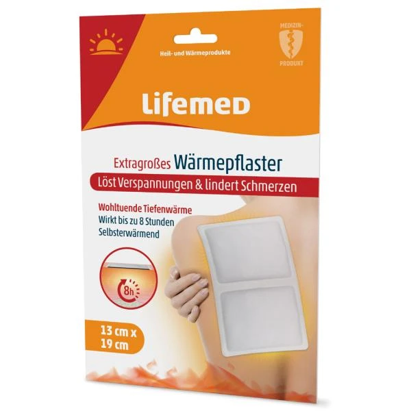 Lifemed Wärmepflaster, 190 x 130 mm, weiß (EAN: 4251594200734)