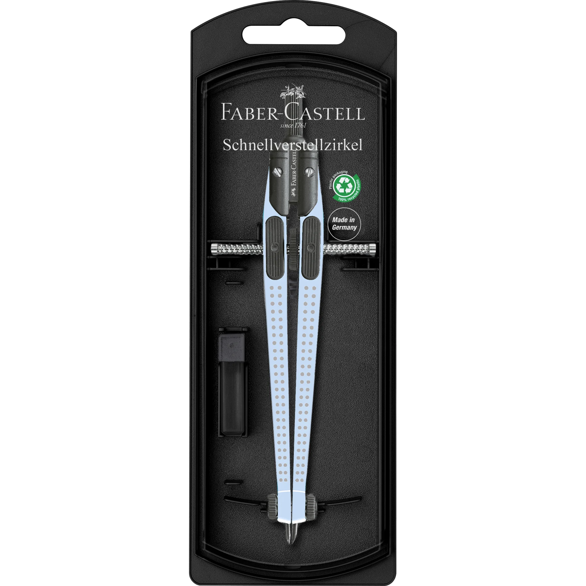 FABER-CASTELL Schnellverstellzirkel GRIP, hellblau (EAN: 4005405744746)