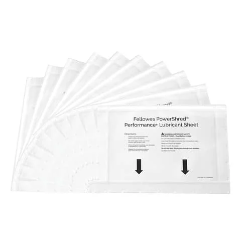 Fellowes Schmiermittel-Blätter für Aktenvernichter, 10 Blatt (EAN: 0043859783939)