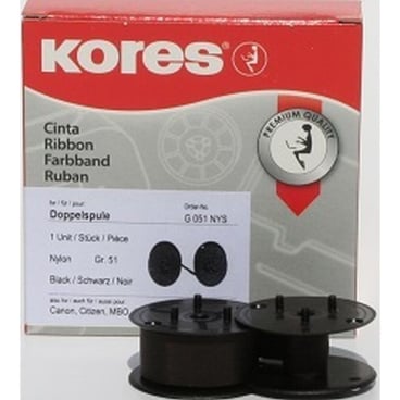 Kores Farbband, Gruppe 51, Canon/OLYMPIA, Nylon, schwarz (EAN: 4045257615115)
