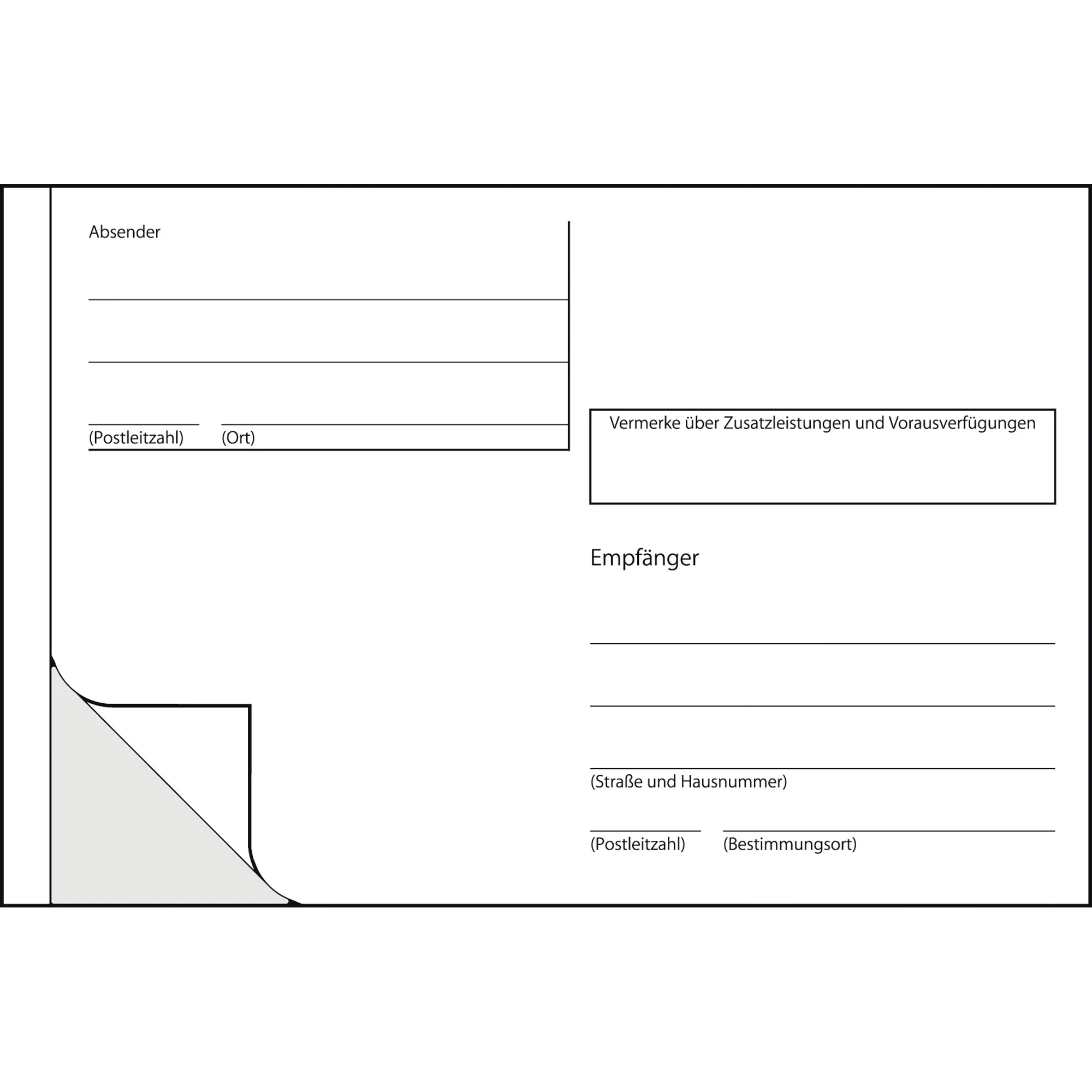 sigel Vordruck "Adress-Aufkleber", A6 quer, 100 Blatt (EAN: 4004360915307)